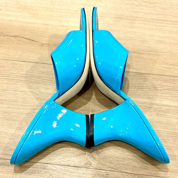 BY FAR Turquoise Open-Toe Mules - Picture 6 of 11